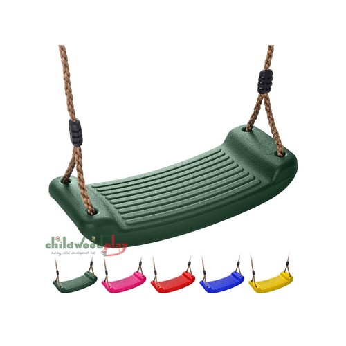 Green kids garden swing seat - green,
