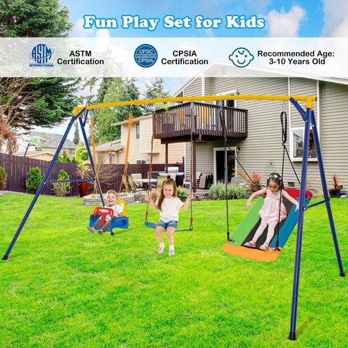 Kids swing set metal - kids,