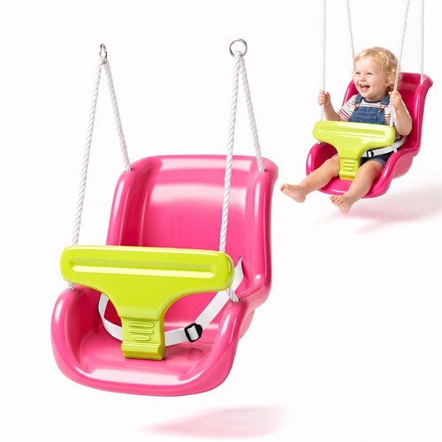 Pink toddler swing seat with - swing,