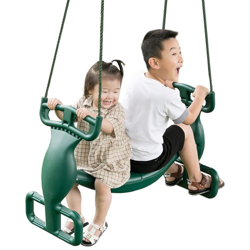 Tandem swing for - kids, with