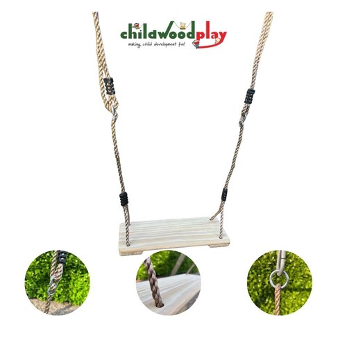 Wooden swing seat with - with, 1.8m