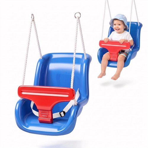 Blue toddler swing - swing, with