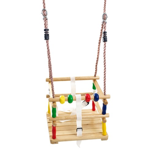 Wooden baby swing seat - wooden,
