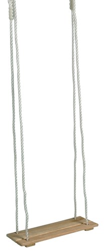 Wooden swing seat with ropes - seat,
